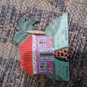 Colorful Virgin Islands Souvenir Christmas Ornament.